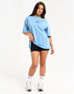 Clearance ECHT Love Oversize Tee Blue