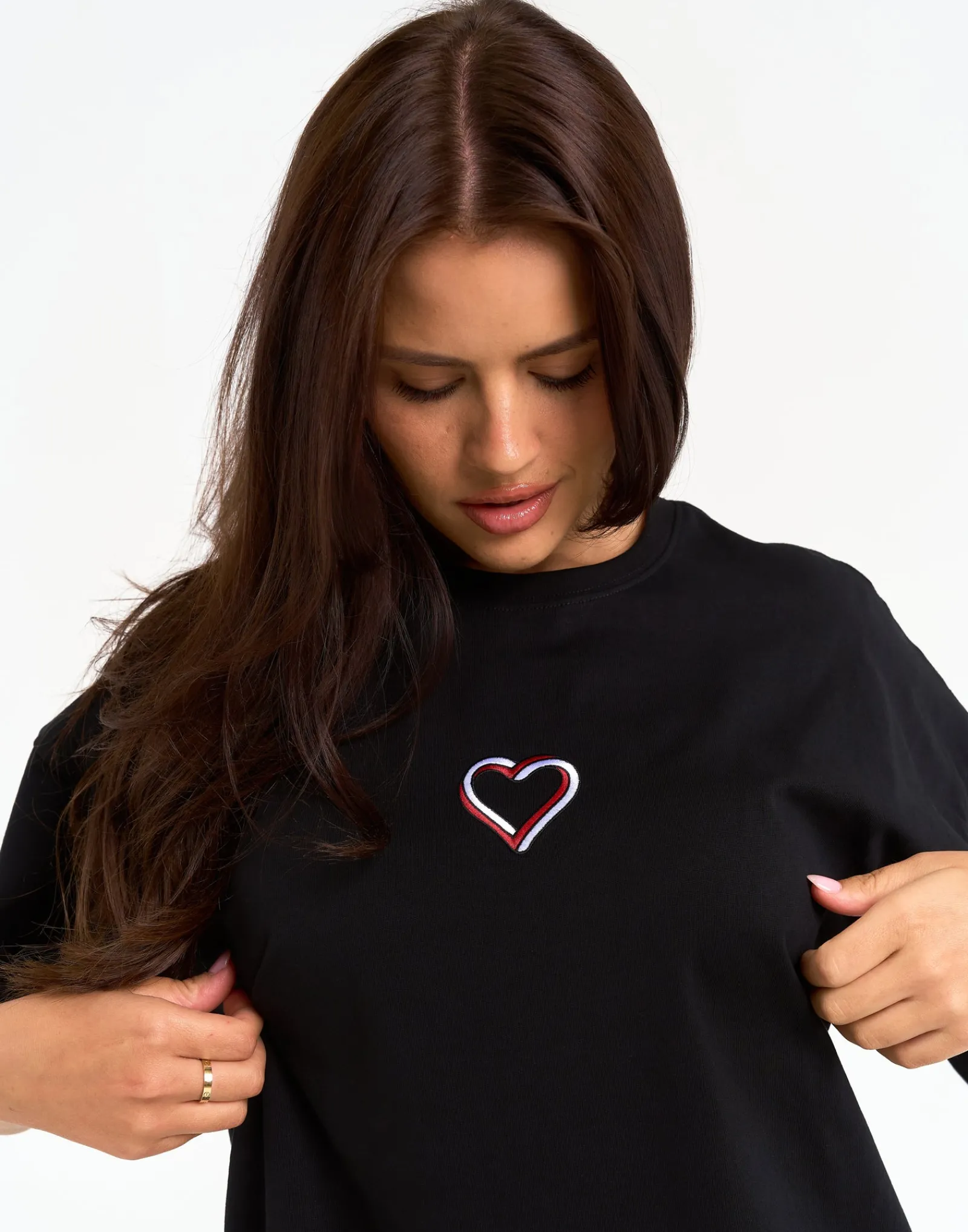 Best ECHT Love Oversize Tee Black