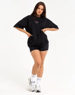 Sale ECHT Love Oversize Tee Black