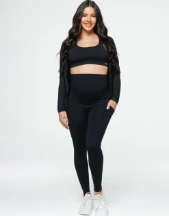 Outlet ECHT Maternity Pocket Leggings Black