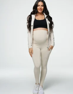 Discount ECHT Maternity Pocket Leggings Oatmeal