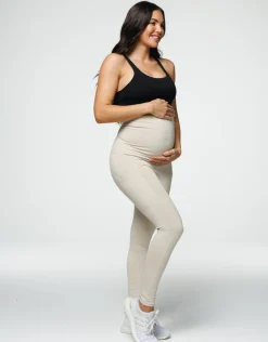 Discount ECHT Maternity Pocket Leggings Oatmeal