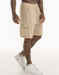 Fashion ECHT MLBRN Spear Shorts Taupe Grey