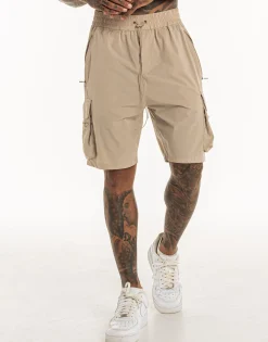 Fashion ECHT MLBRN Spear Shorts Taupe Grey