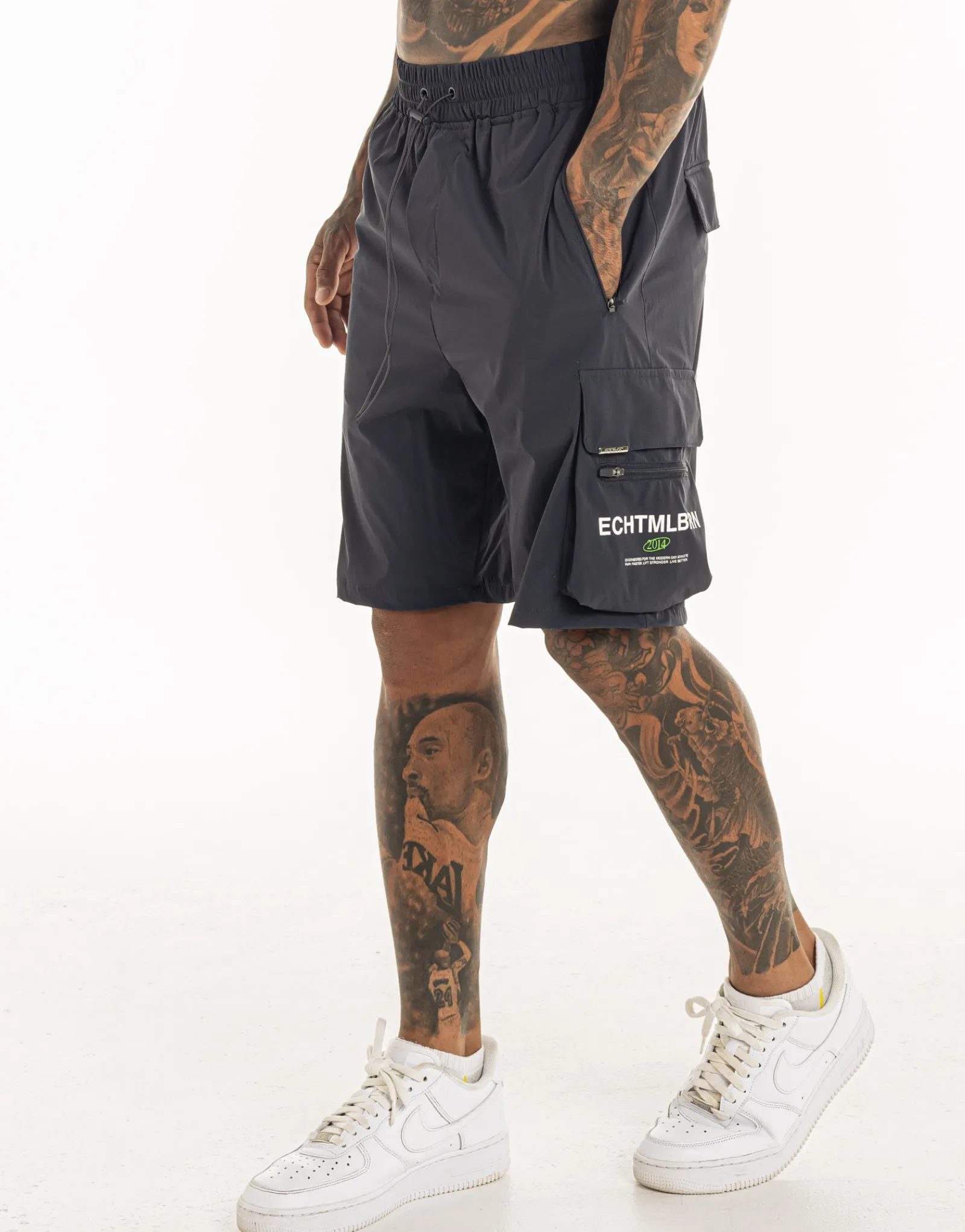 Outlet ECHT MLBRN Spear Shorts Midnight Grey
