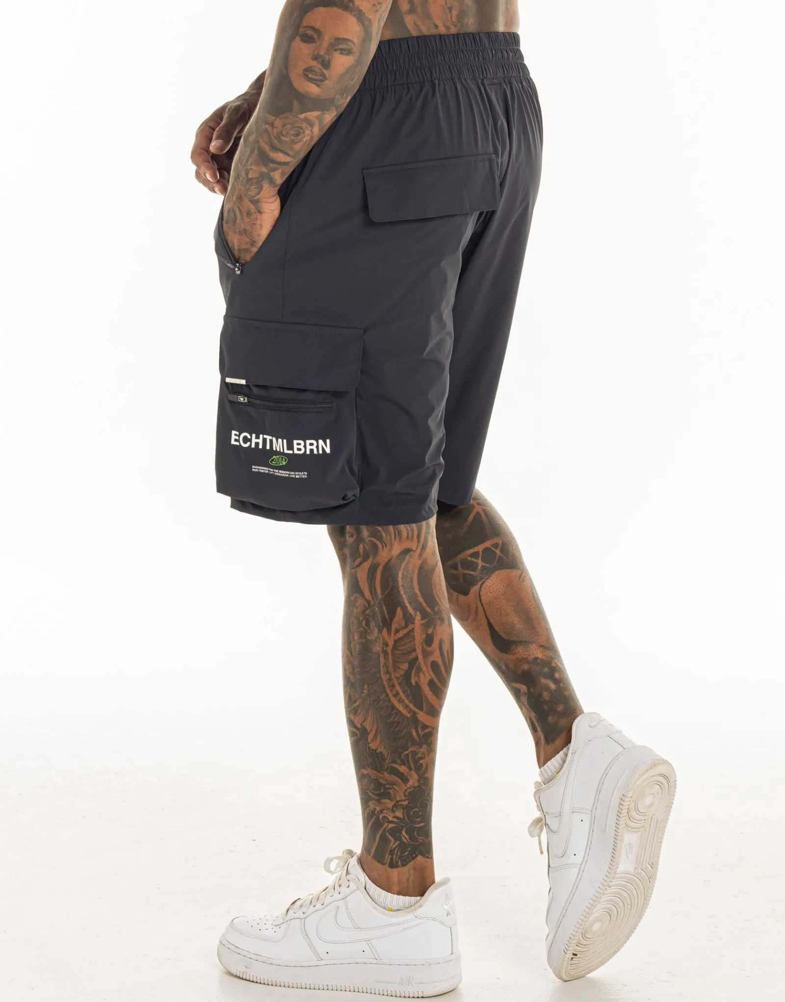 Outlet ECHT MLBRN Spear Shorts Midnight Grey