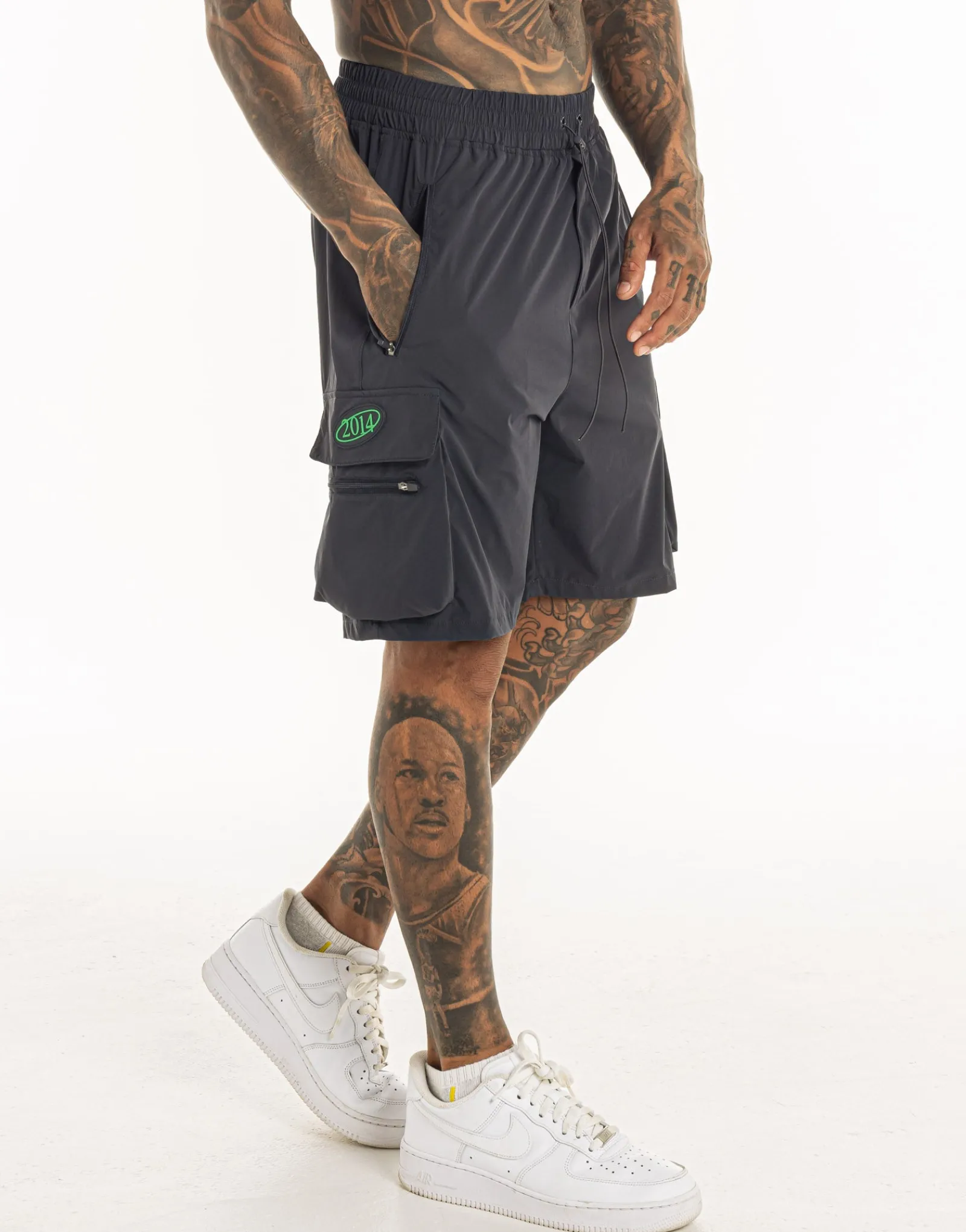 Outlet ECHT MLBRN Spear Shorts Midnight Grey