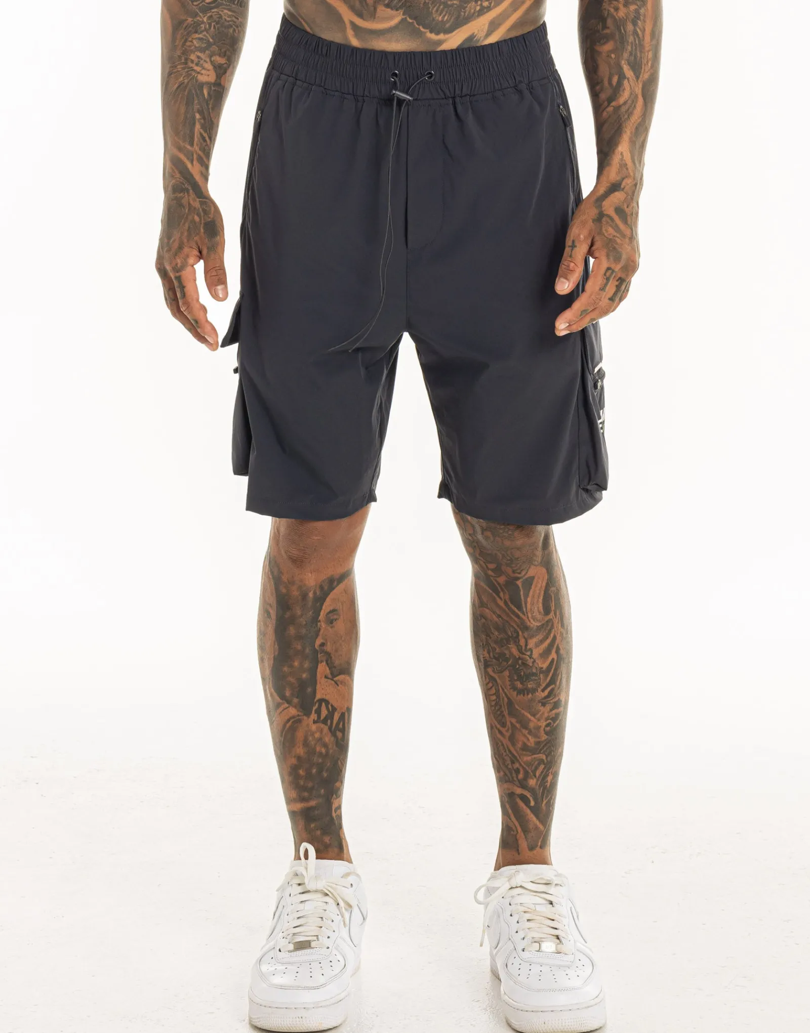 Outlet ECHT MLBRN Spear Shorts Midnight Grey