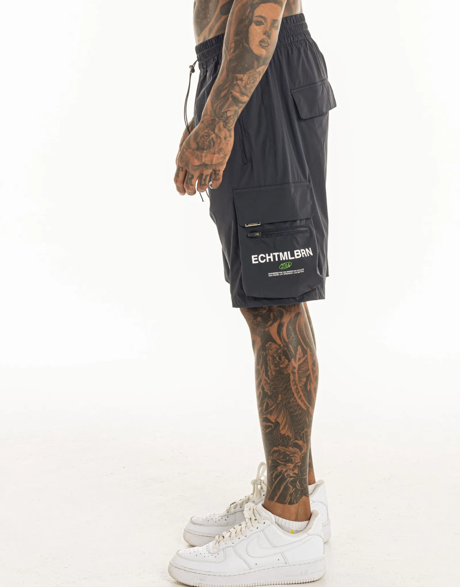 Outlet ECHT MLBRN Spear Shorts Midnight Grey