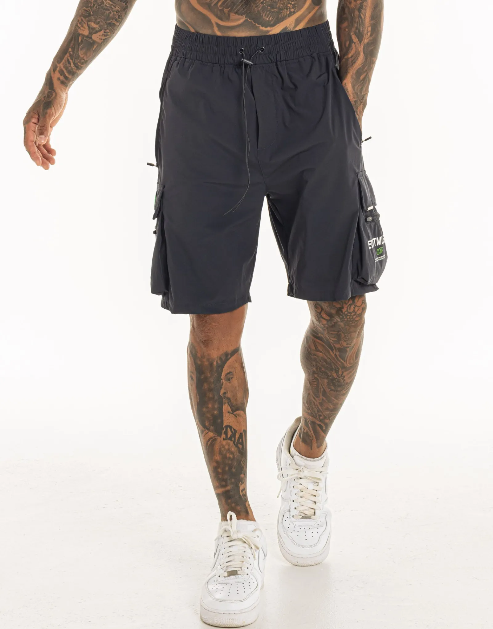 Outlet ECHT MLBRN Spear Shorts Midnight Grey