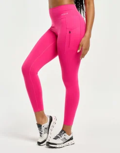 Fashion ECHT On-The-Go Utility Pocket Leggings Pink