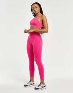 Fashion ECHT On-The-Go Utility Pocket Leggings Pink