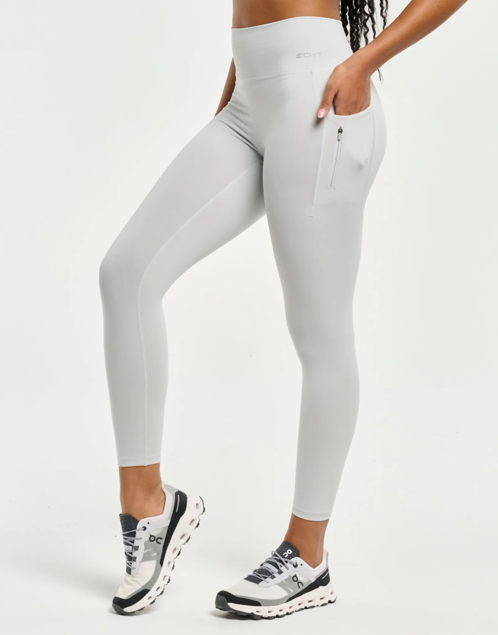 Outlet ECHT On-The-Go Utility Pocket Leggings Micro Grey