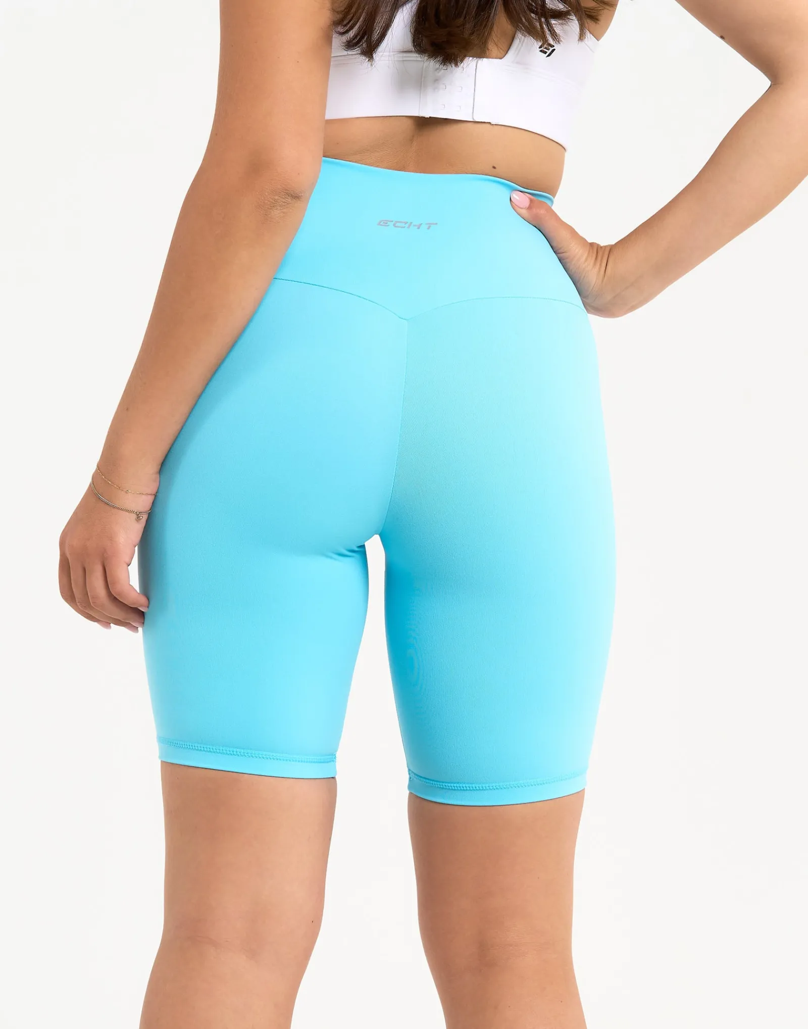 Hot ECHT Range Bike Shorts 8" Baby Blue