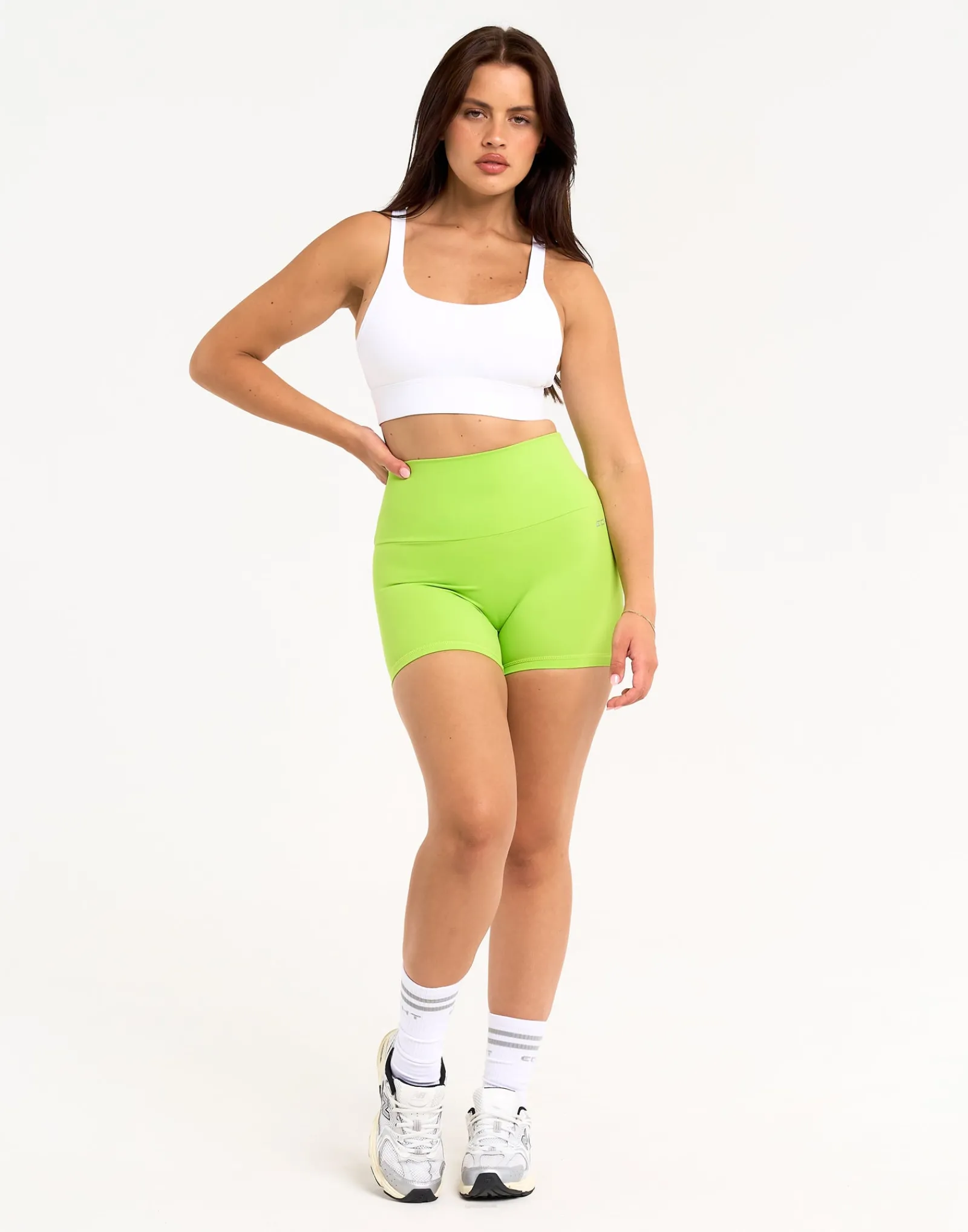 New ECHT Range Bike Shorts 4" Lime Green