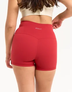 Best ECHT Range Bike Shorts 4" Scarlet Red