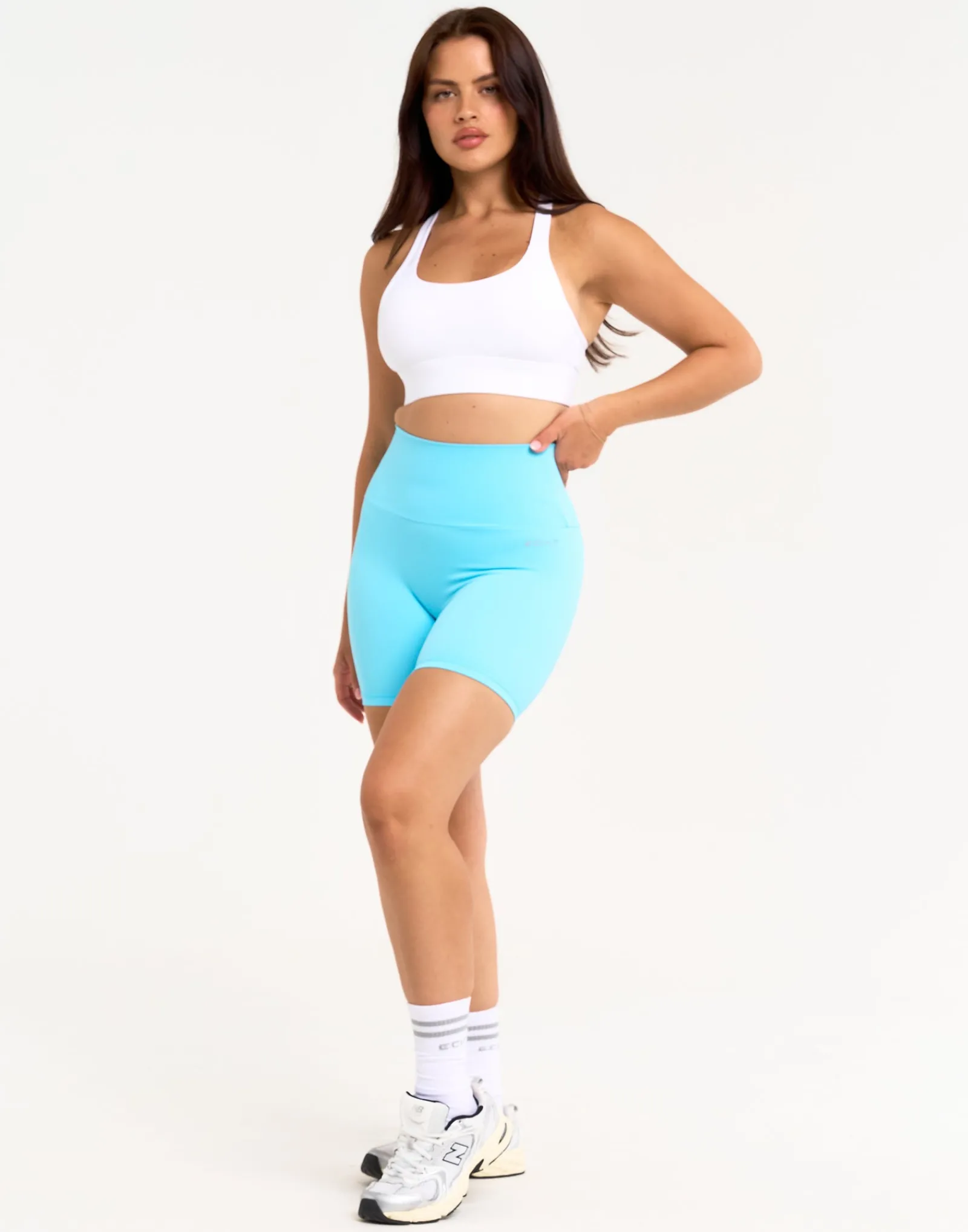 Fashion ECHT Range Bike Shorts 6" Baby Blue
