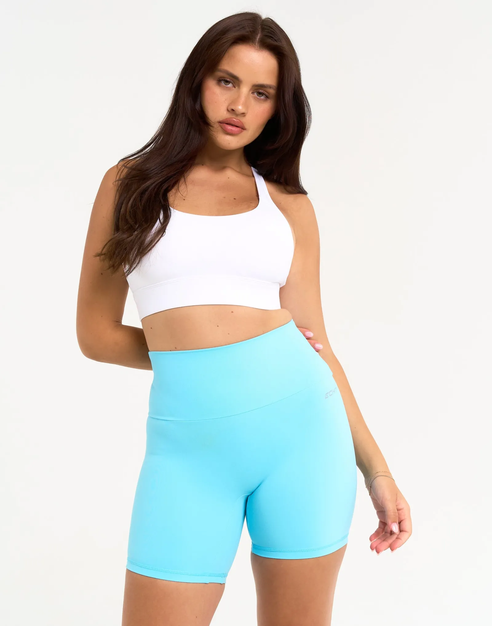 Fashion ECHT Range Bike Shorts 6" Baby Blue