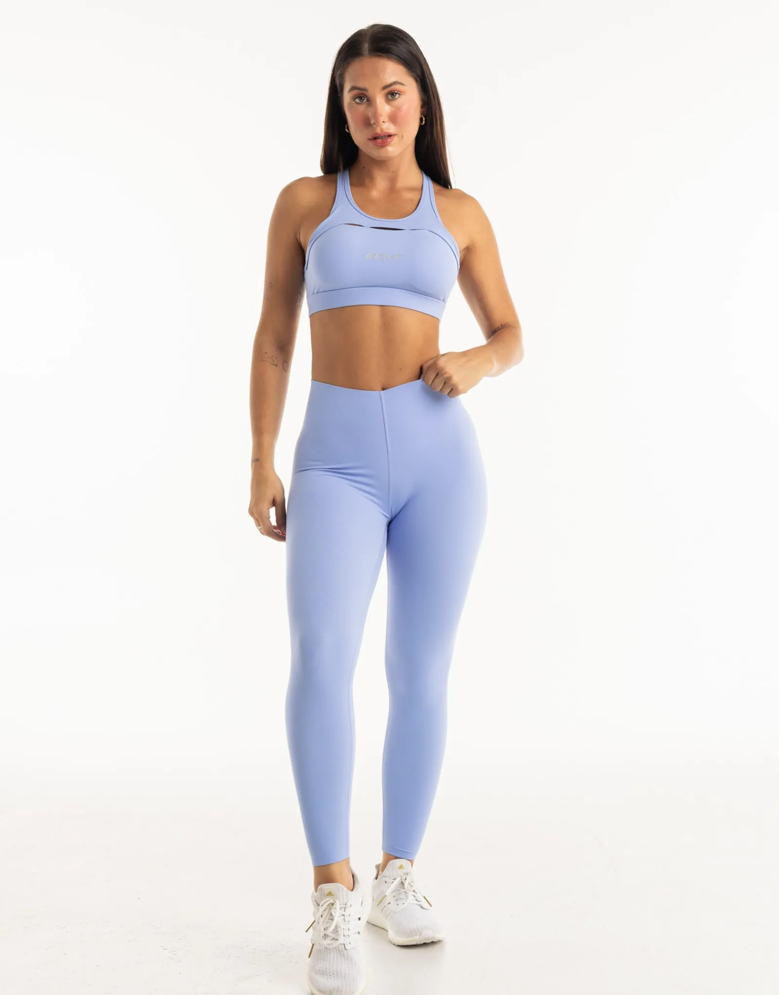 Clearance ECHT Range Sports Bra Hydrangea Blue