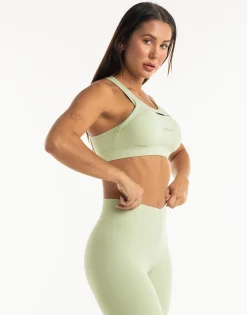 Fashion ECHT Range Sports Bra Sage Green