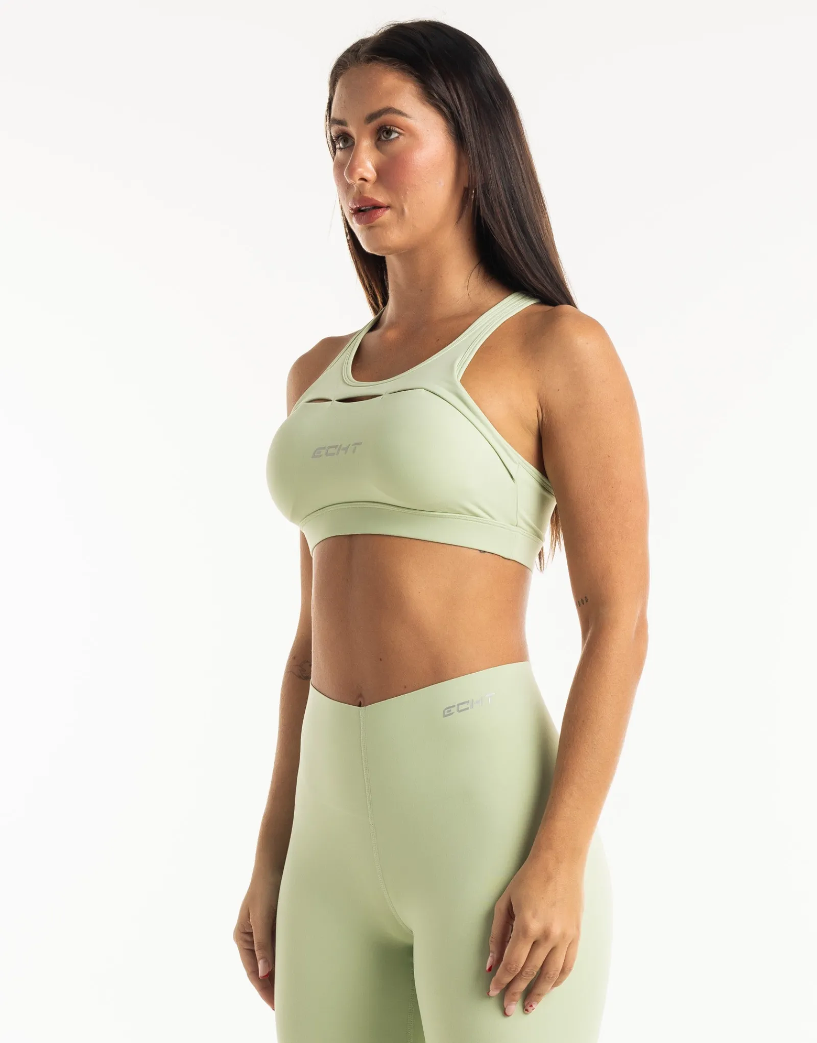 Fashion ECHT Range Sports Bra Sage Green