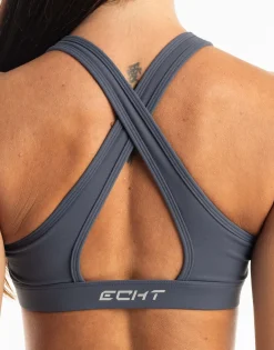 Discount ECHT Range Sports Bra Smoke Grey