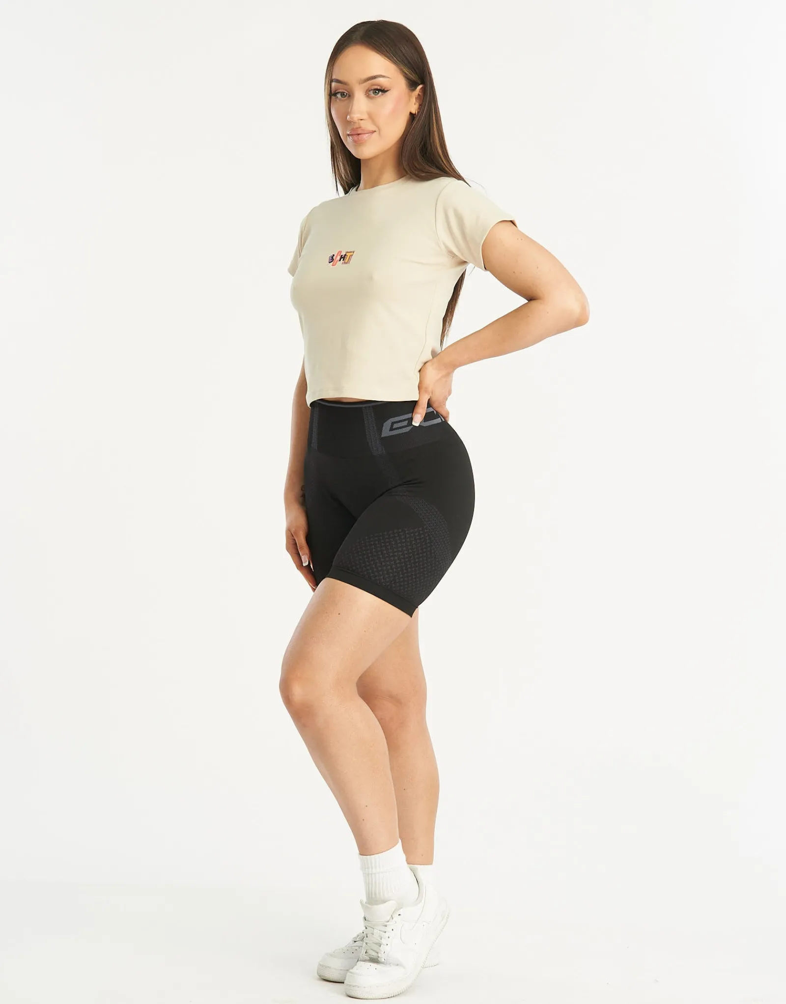 New ECHT Review Baby Tee Oatmeal