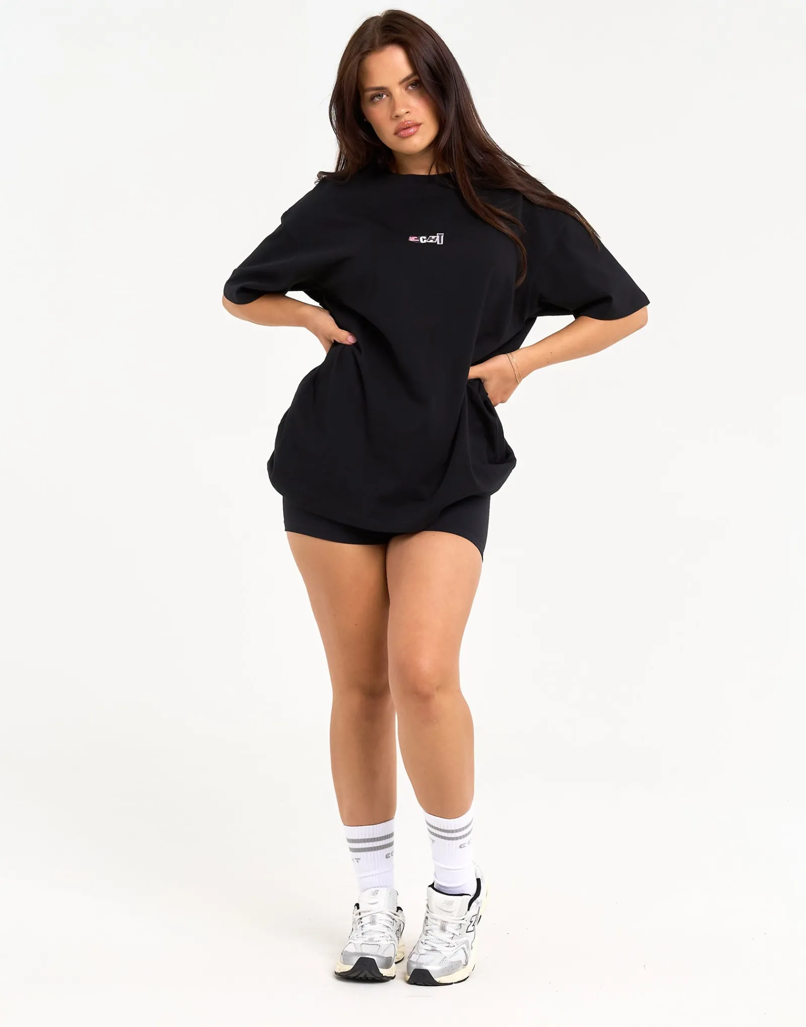 Clearance ECHT Review Oversize Tee Black