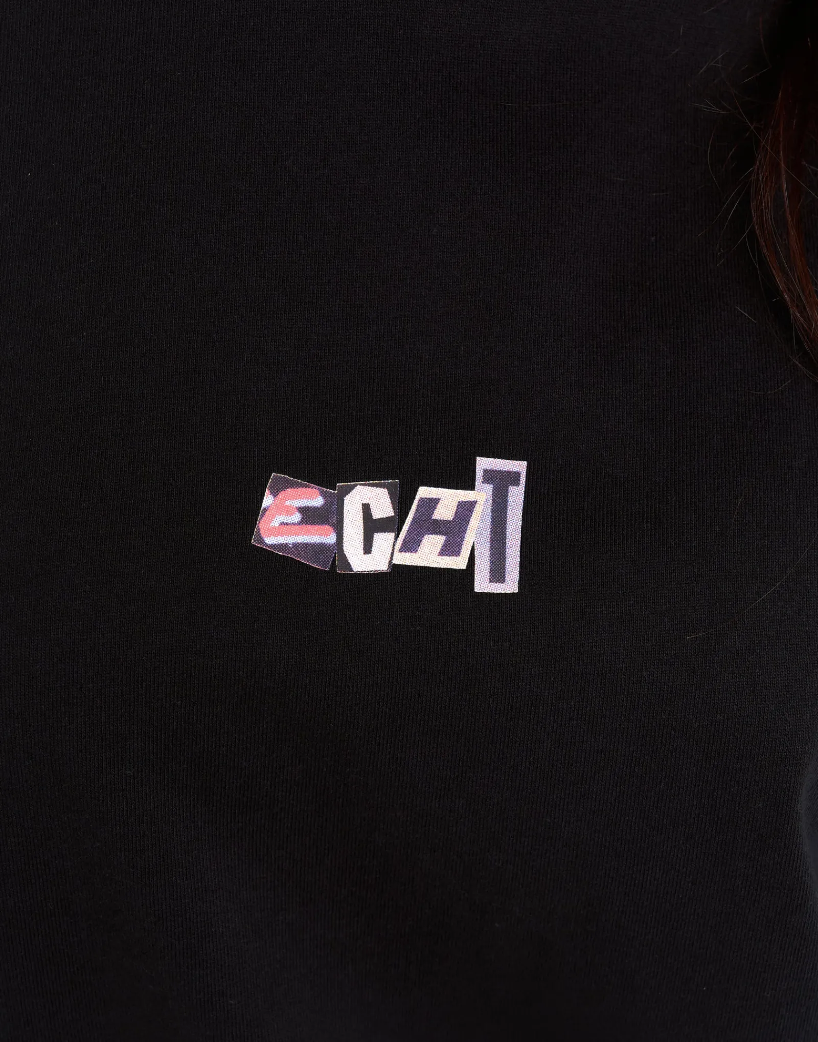 Clearance ECHT Review Oversize Tee Black