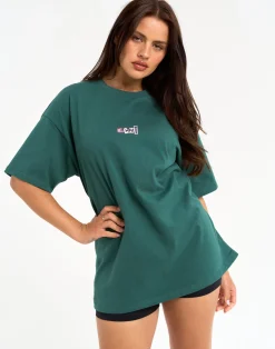 New ECHT Review Oversize Tee Green