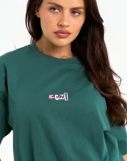 New ECHT Review Oversize Tee Green