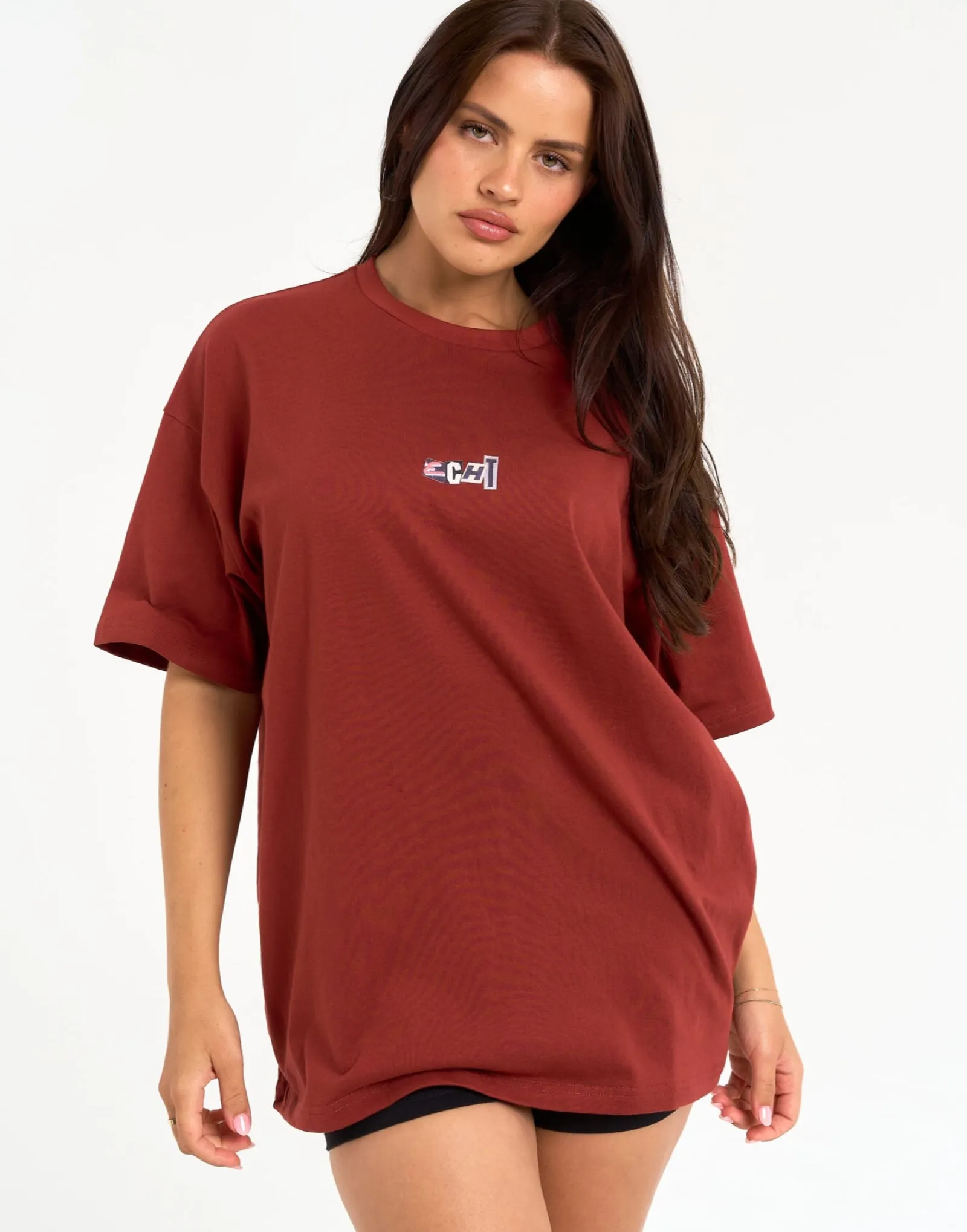 Hot ECHT Review Oversize Tee Brown
