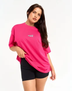 Discount ECHT Review Oversize Tee Pink