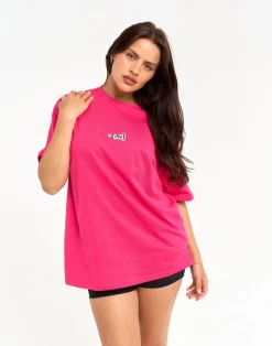 Discount ECHT Review Oversize Tee Pink
