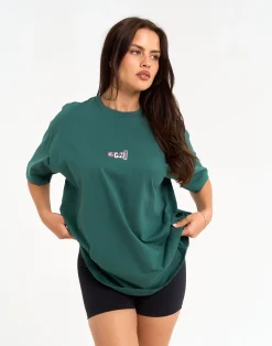 Clearance ECHT Review Oversize Tee Green