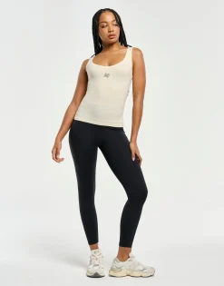 New ECHT Ribbed Sculpt Tank Taupe