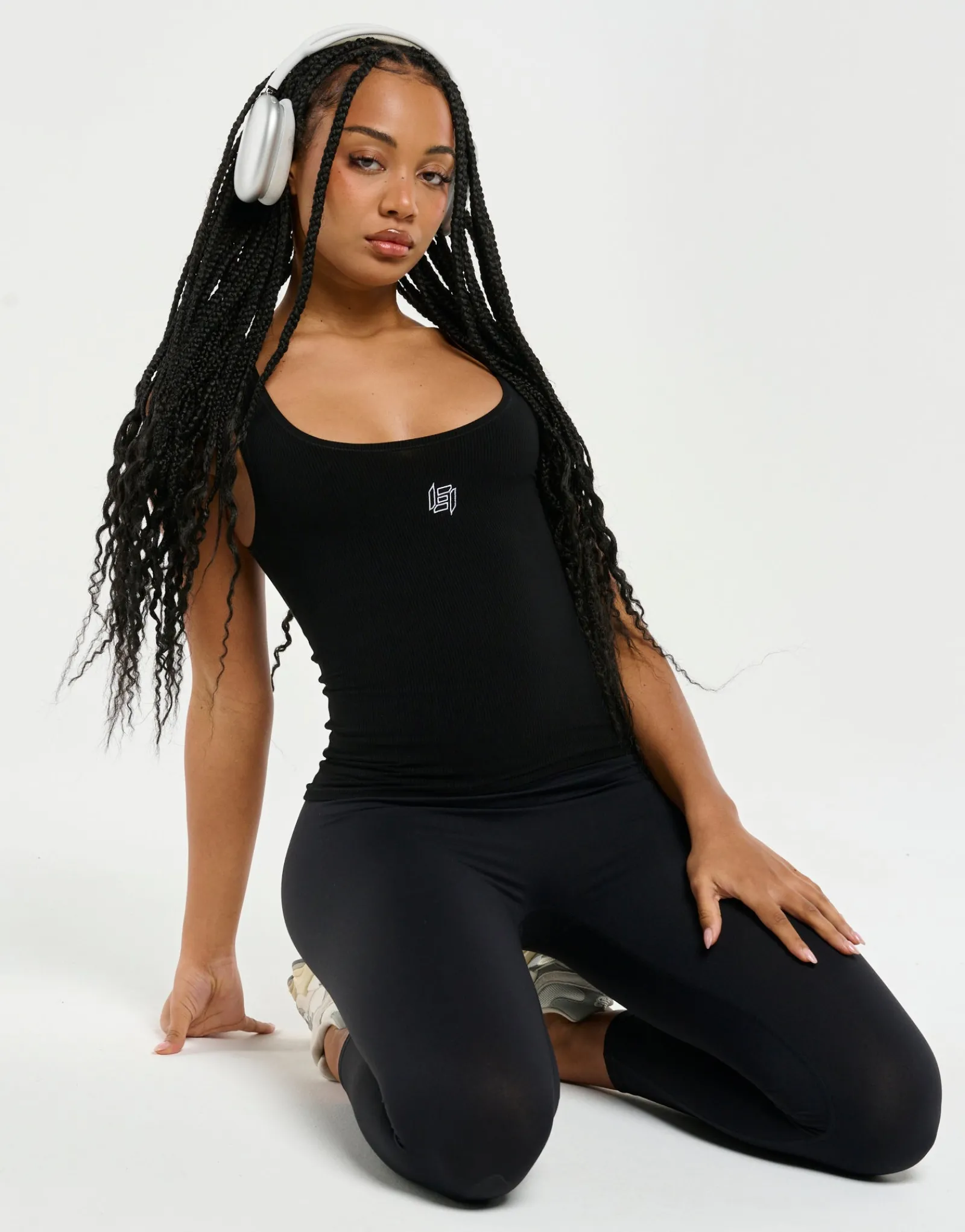 Outlet ECHT Ribbed Sculpt Tank Black