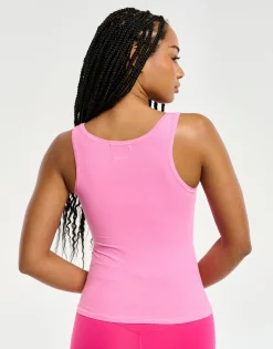 Hot ECHT Ribbed Sculpt Tank Pink