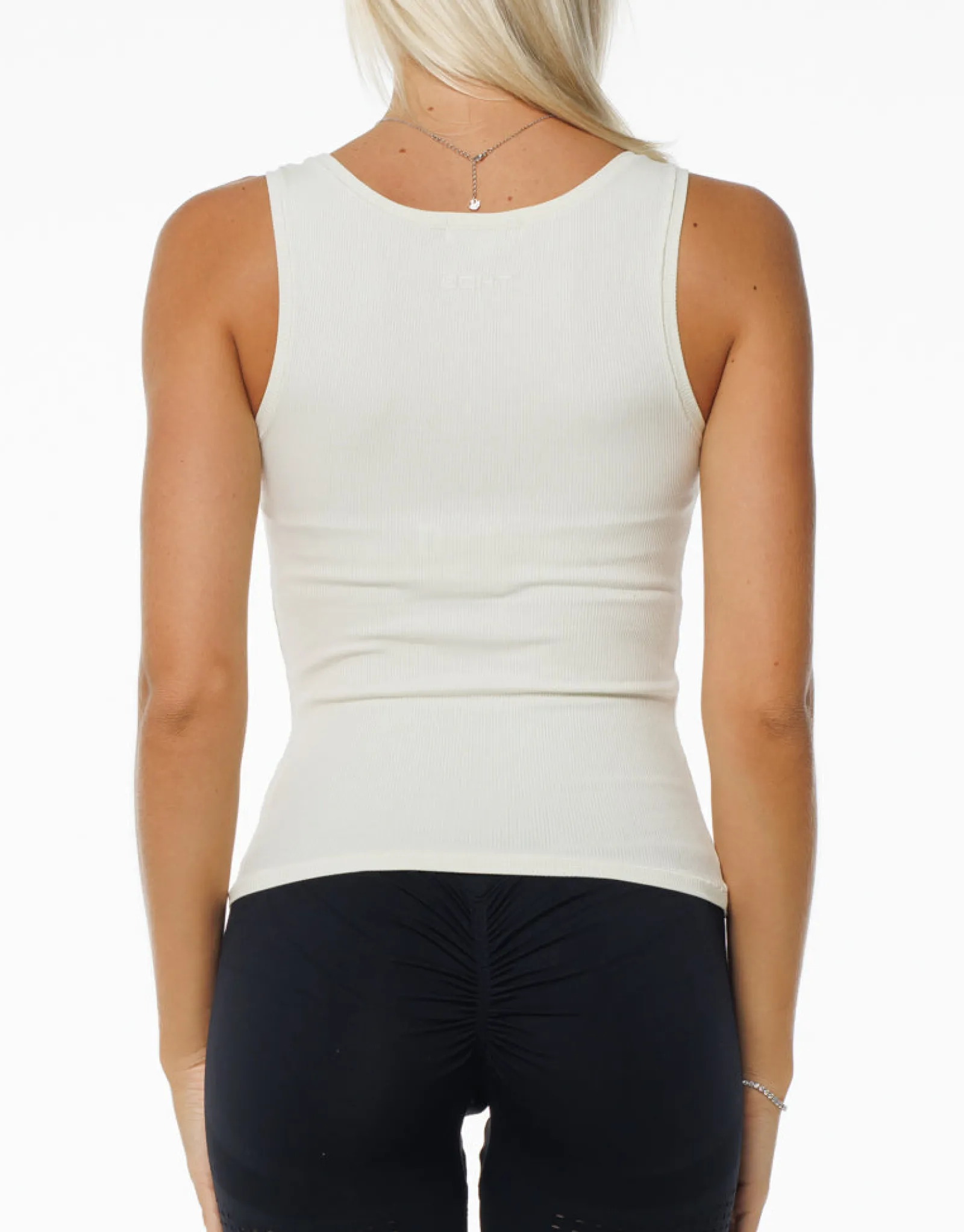 Hot ECHT Ribbed Tank Cream