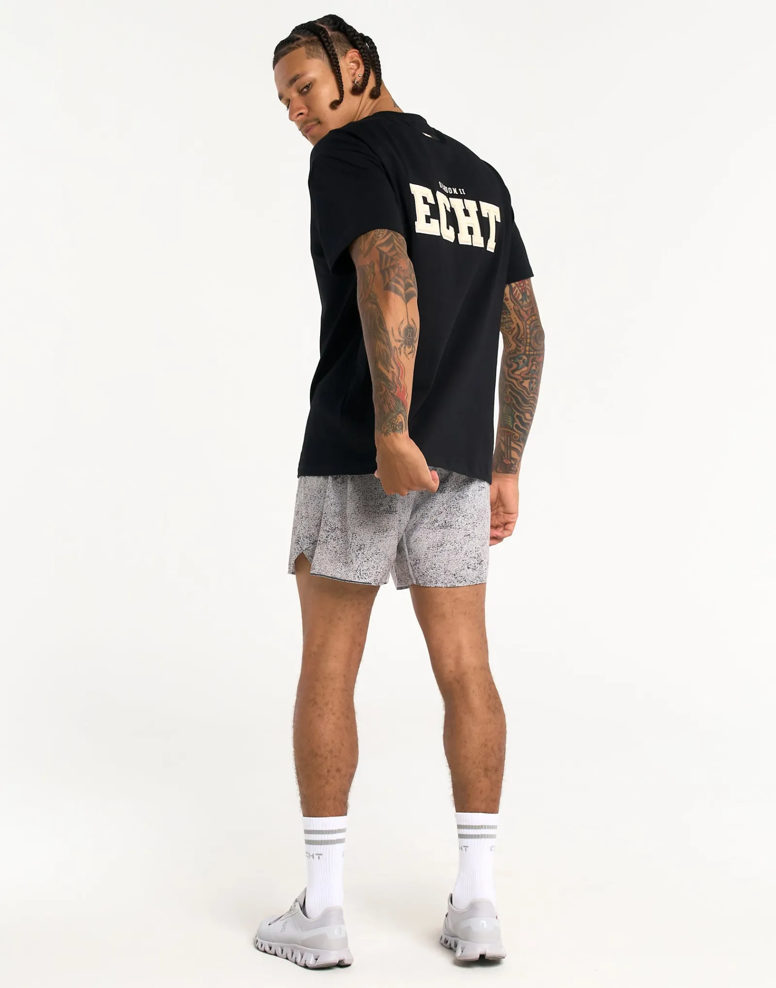 New ECHT Running Shorts Faze Grey