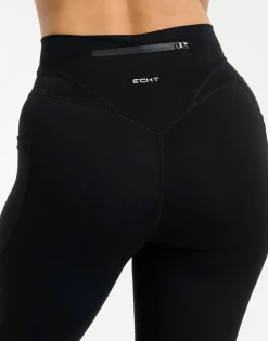 Discount ECHT Sculpt Flare Lycra Pocket Leggings Black