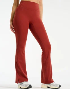 Best ECHT Sculpt Flare Lycra Pocket Leggings Brown