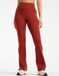 Best ECHT Sculpt Flare Lycra Pocket Leggings Brown