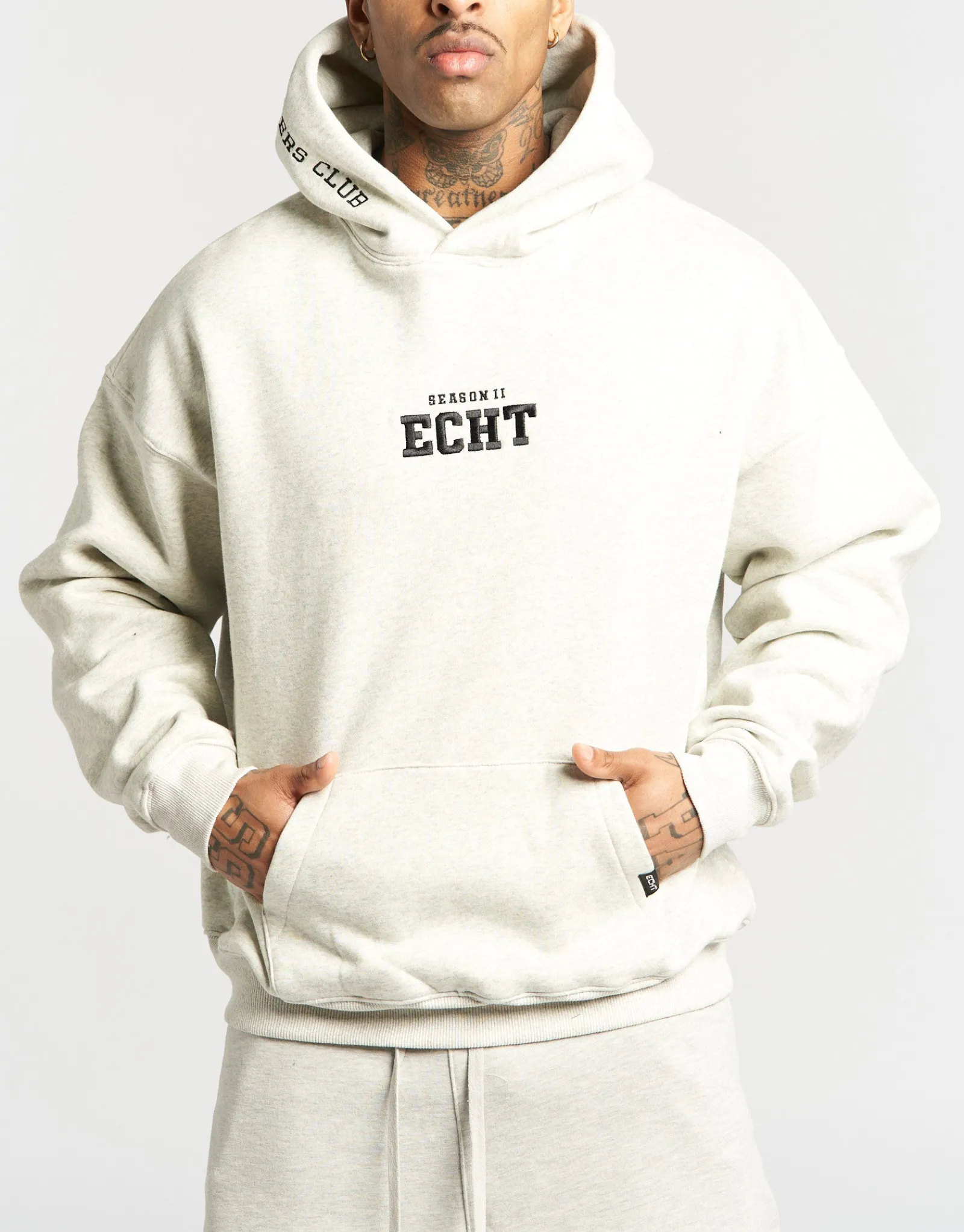 Fashion ECHT Season II Hoodie Heather Grey Cream