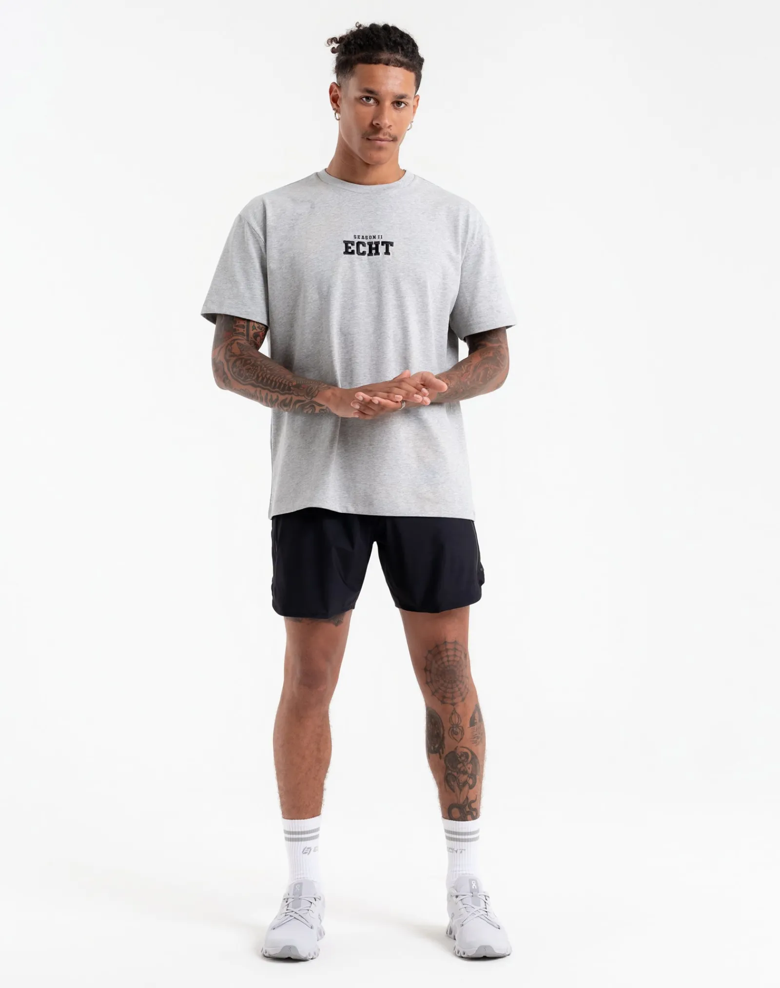 Clearance ECHT Season II T-Shirt Heather Grey