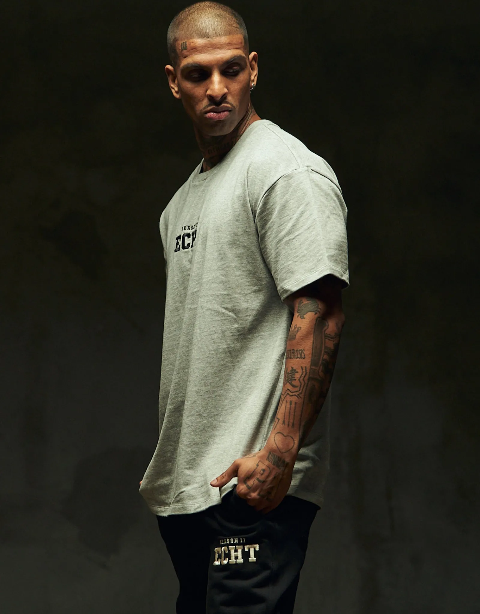 Clearance ECHT Season II T-Shirt Heather Grey