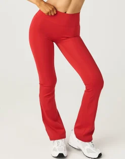 Sale ECHT Snap Flare Leggings Scarlet Red