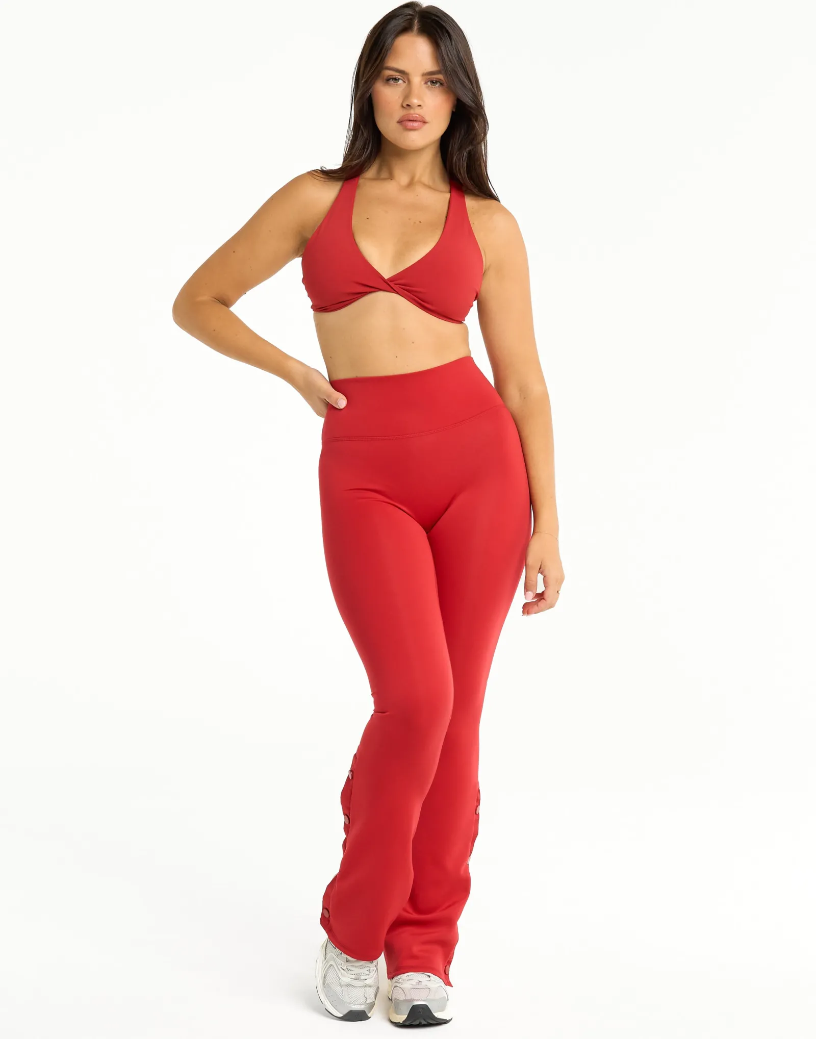 Sale ECHT Snap Flare Leggings Scarlet Red