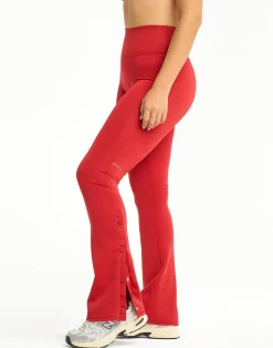 Sale ECHT Snap Flare Leggings Scarlet Red