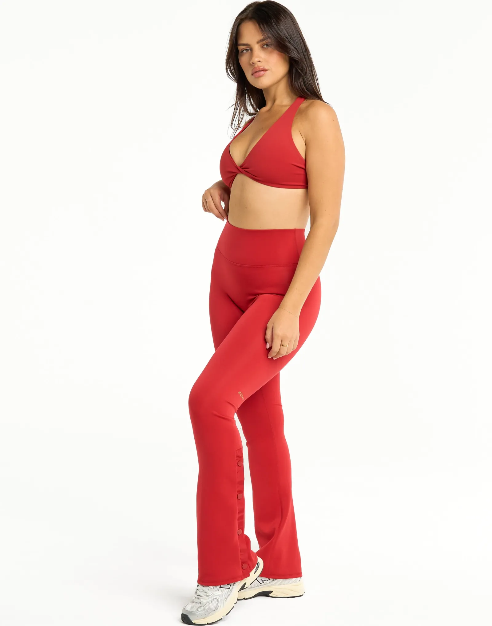 Sale ECHT Snap Flare Leggings Scarlet Red